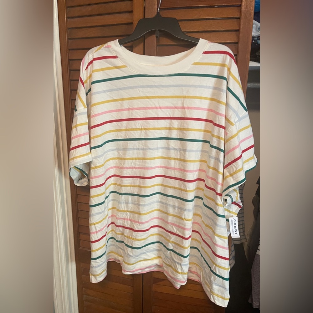 Old Navy Multicolor Striped Tee